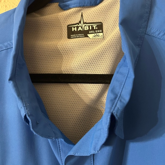 Habit Men's Vibrant Blue Casual Shirt - Picture 3 of 5